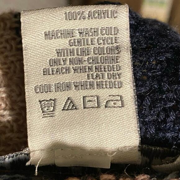 American Rag Striped Knit Open Front Cardigan Boho Cottage Cozy Sweater Medium - Picture 4 of 9